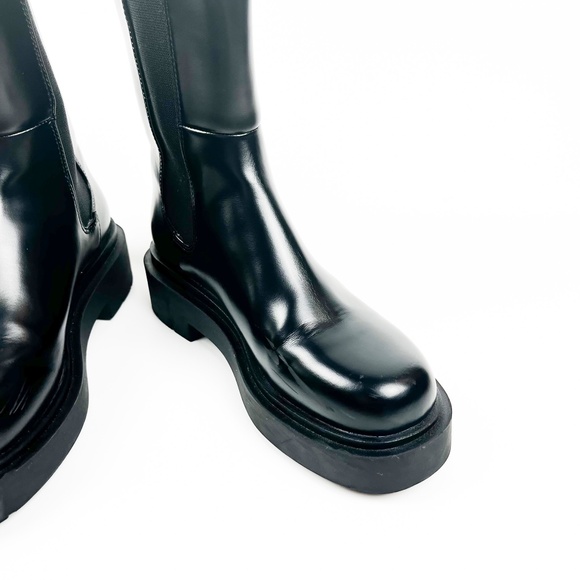 Zara Black Combat Boots - Picture 2 of 5